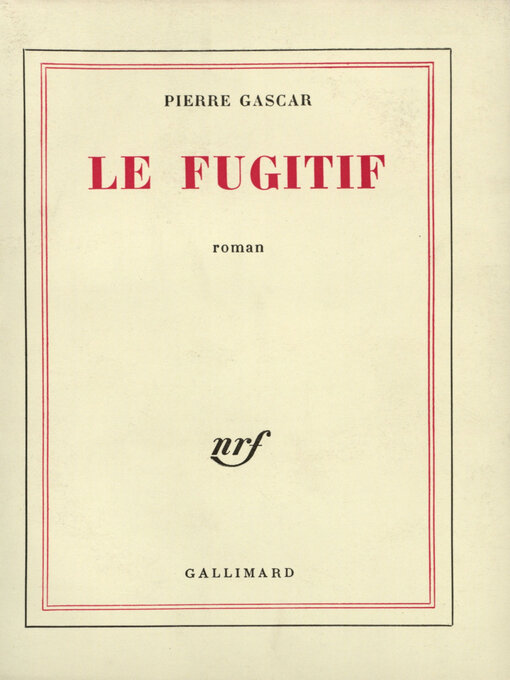 Cover image for Le Fugitif